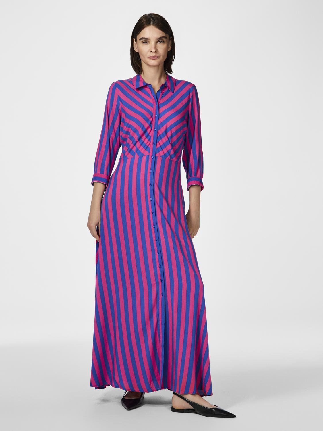 YASSAVANNA Long Dress - Fuchsia Fedora - VERO MODA & VILA Bergvik